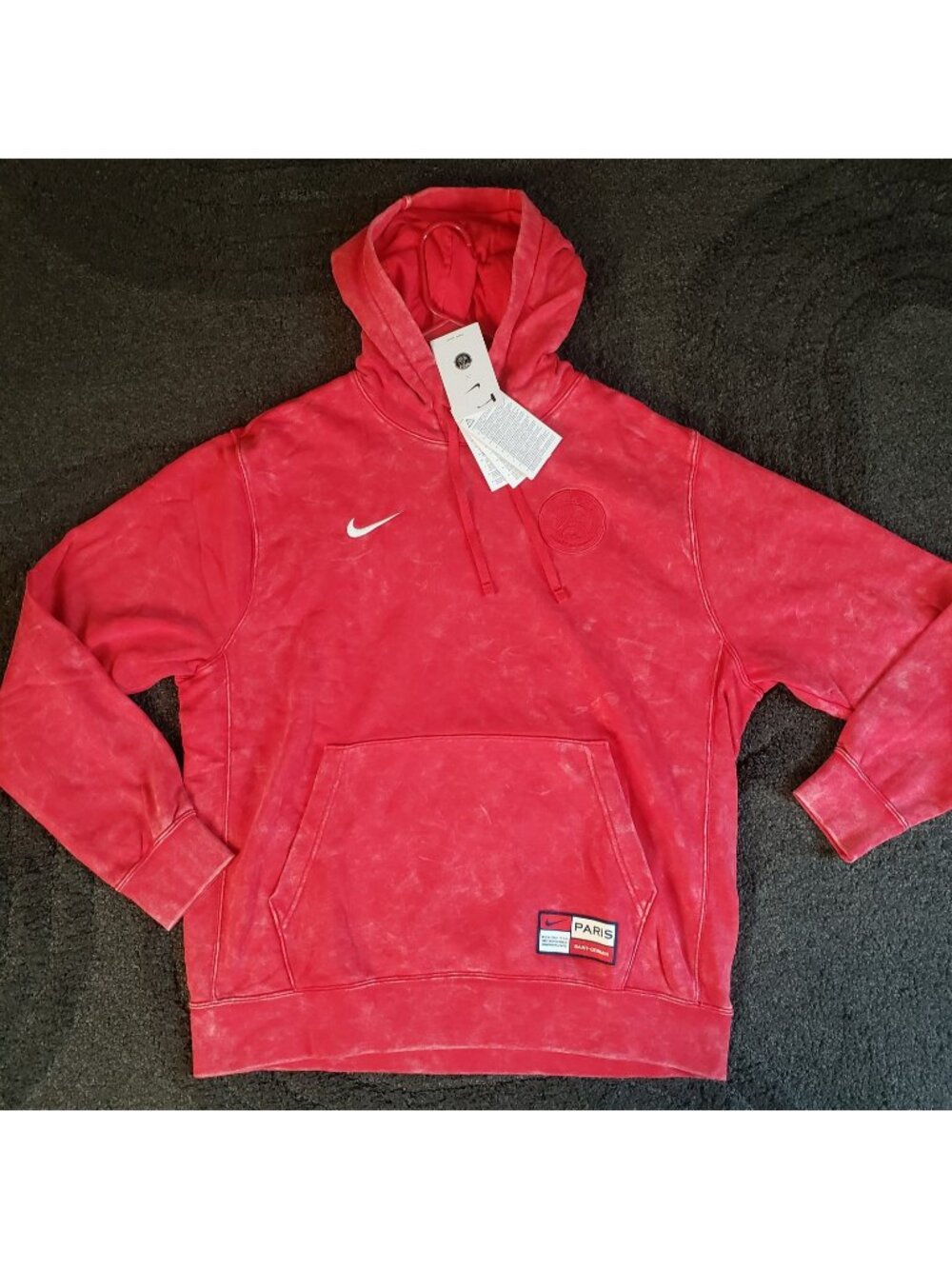 NWT Nike Paris Saint Germain Club Mens soccer hoodie Size L FQ3005-657